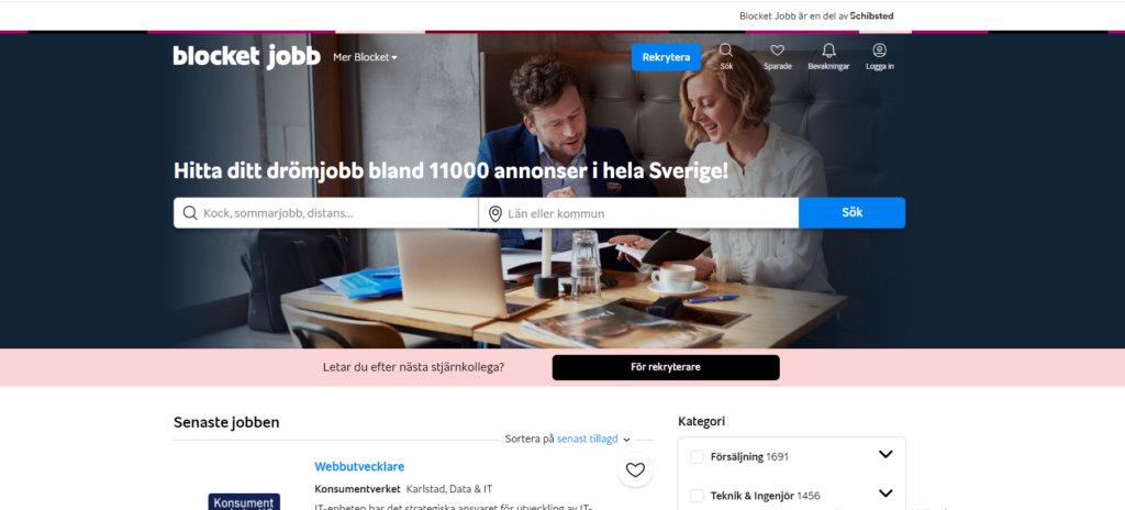 Blocket jobb- job search website