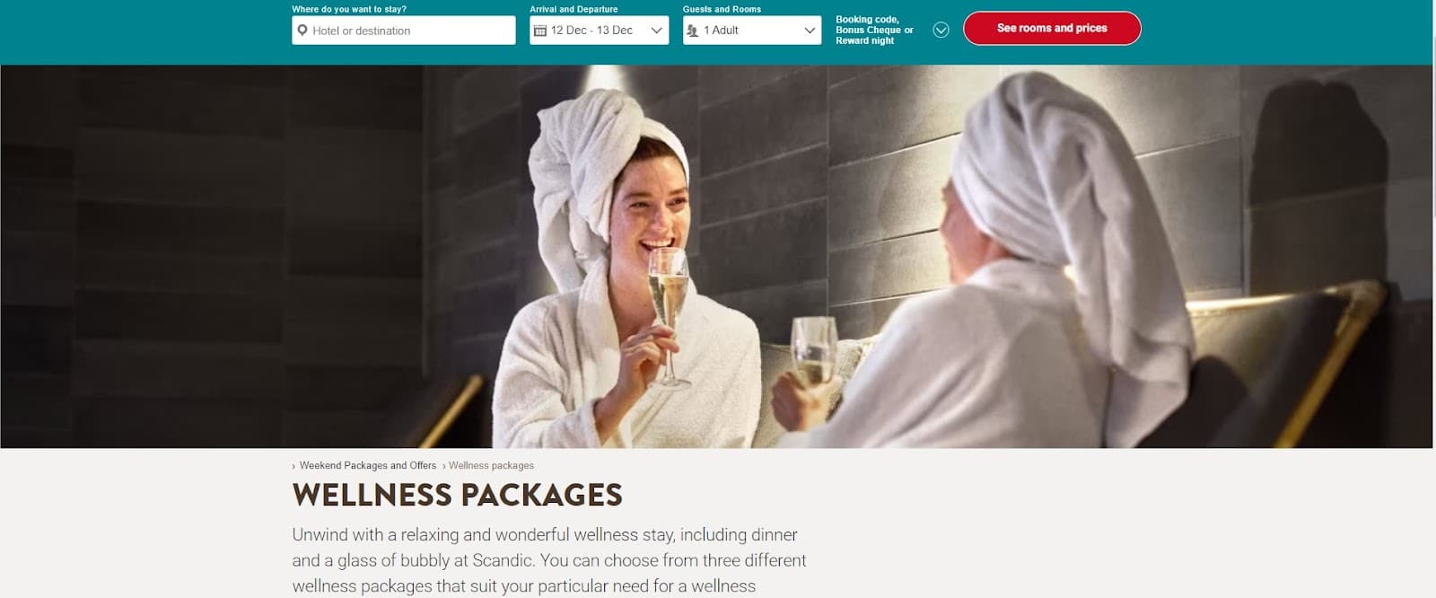 Health and wellness packages