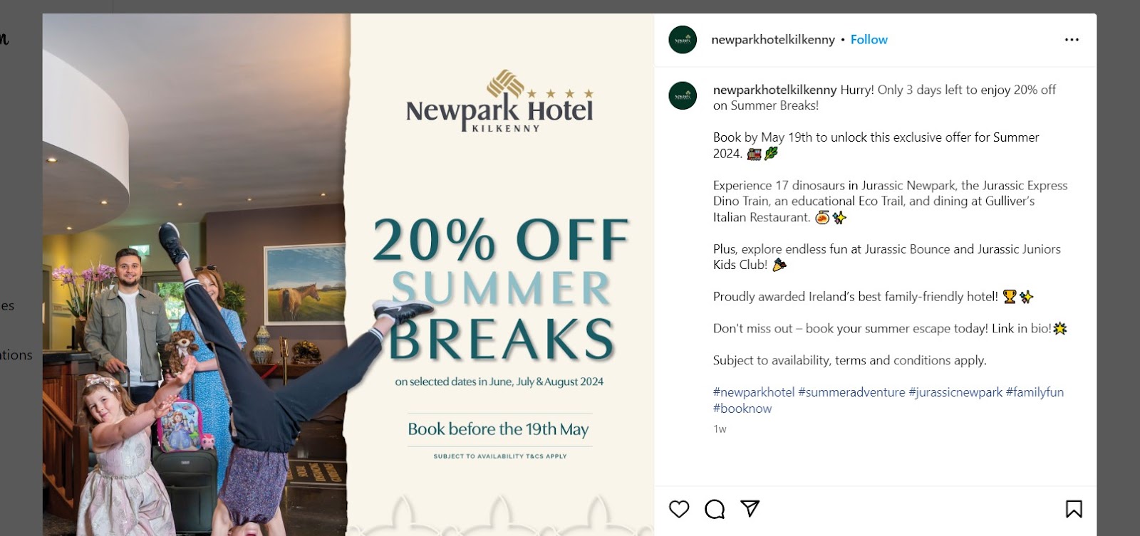 Summer hotel seasonal promotions