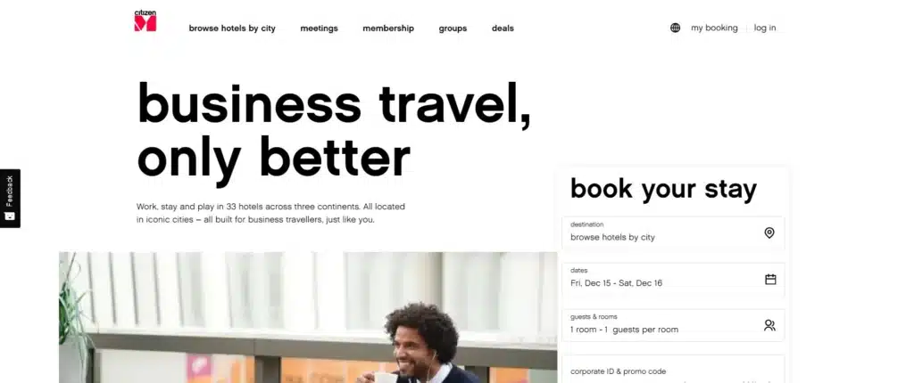 business travelers as hotel target market