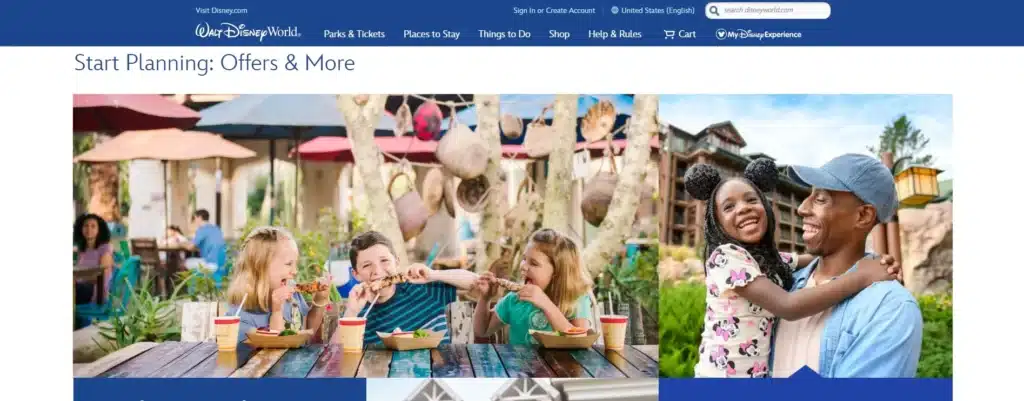 Disney hotel website