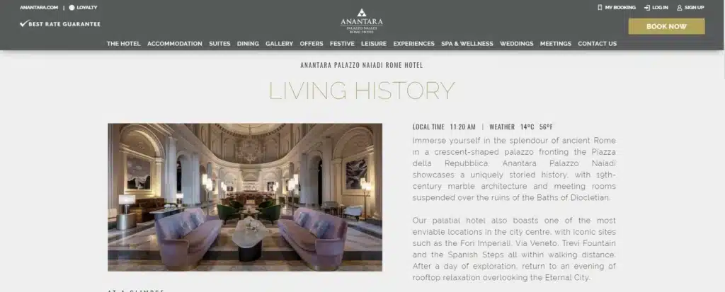 Anantara Palazzo hotel Rome