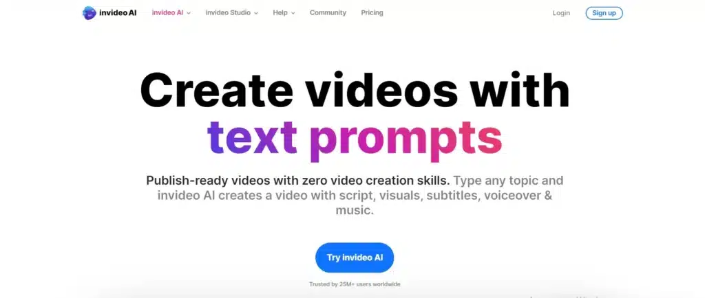 Invideo real estate video maker